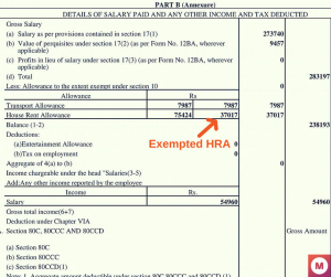 exempted HRA